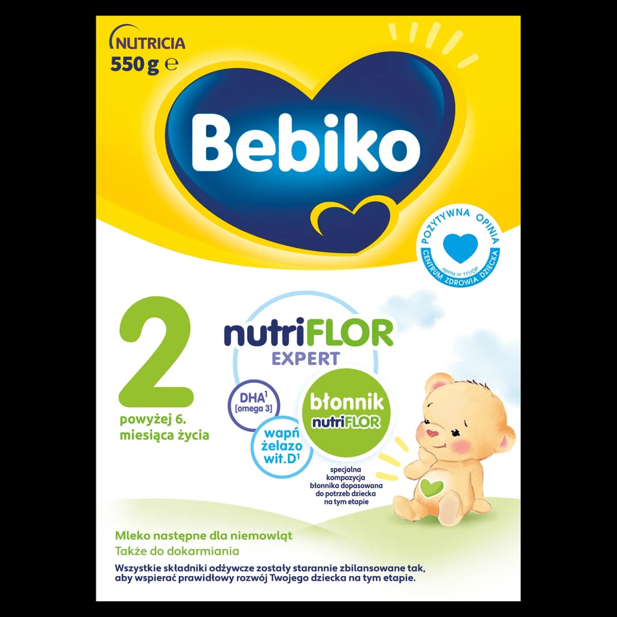 Bebiko 2 Mleko następne dla niemowląt powyżej 6. miesiąca życia 550 g
