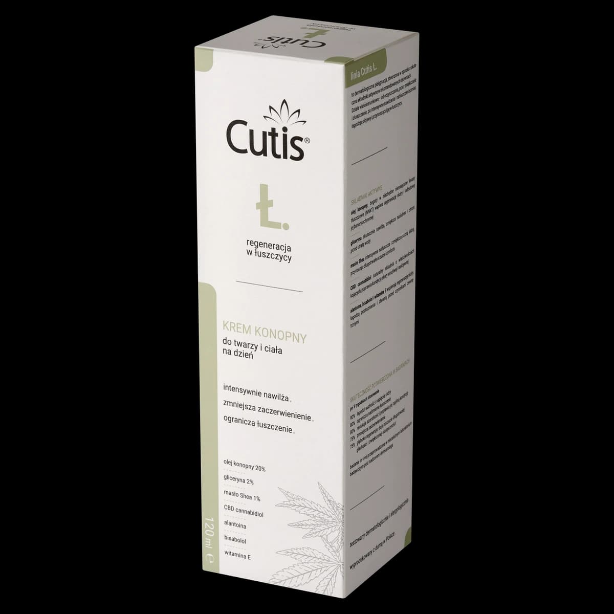 Cutis Ł-ŁUSZCZYCA krem konopny 20% + CBD 120 ml