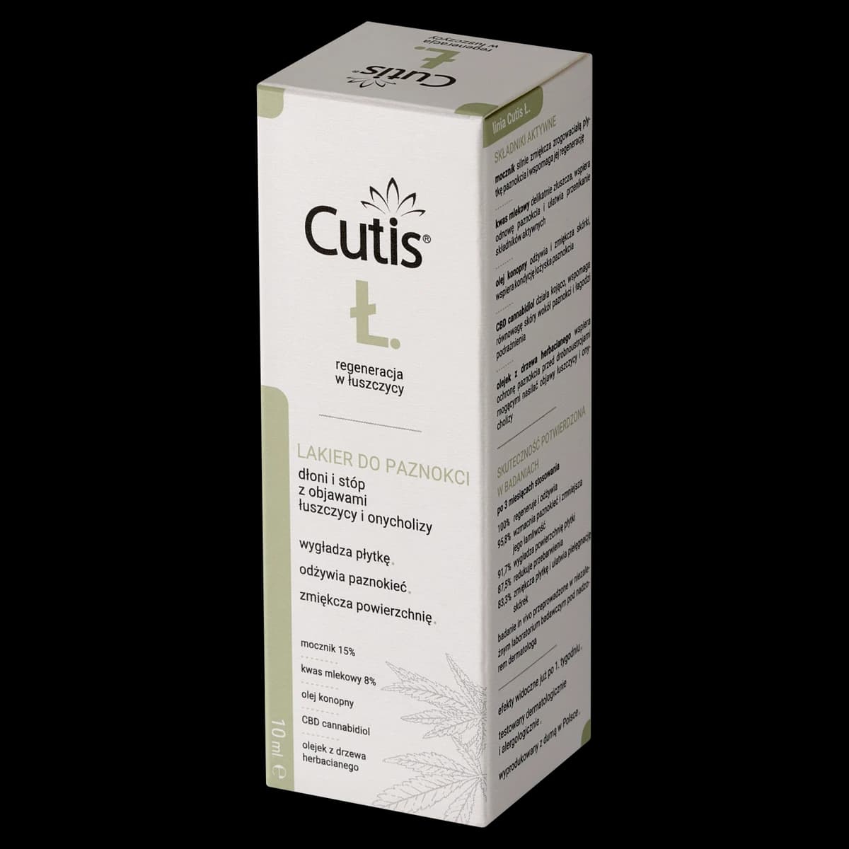 Cutis Ł-ŁUSZCZYCA ONYCHOLIZA lakier do paznokci + CBD 10 ml
