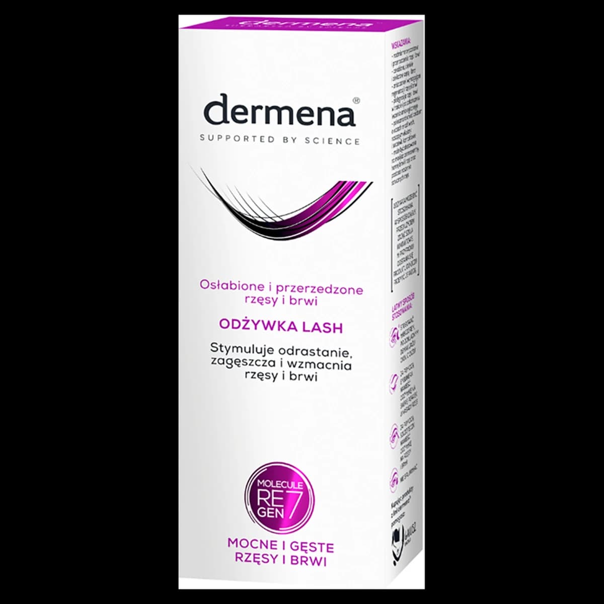 Dermena Lash Care odżywka stymulująca odrastanie rzęs i brwi płyn 11 ml