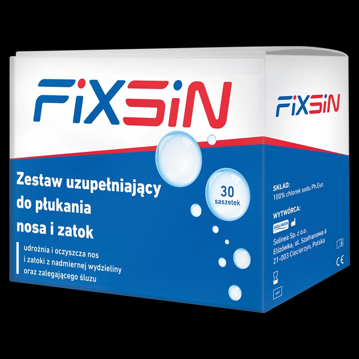 Fixsin Zestaw uzupełniający do płukania nosa 30 saszetek