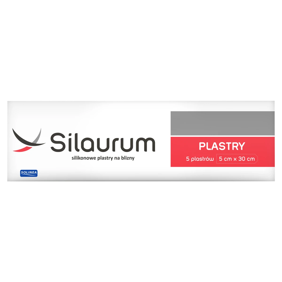 Silaurum Plastry silikonowe na blizny 5 cm x 30 cm 5 sztuk