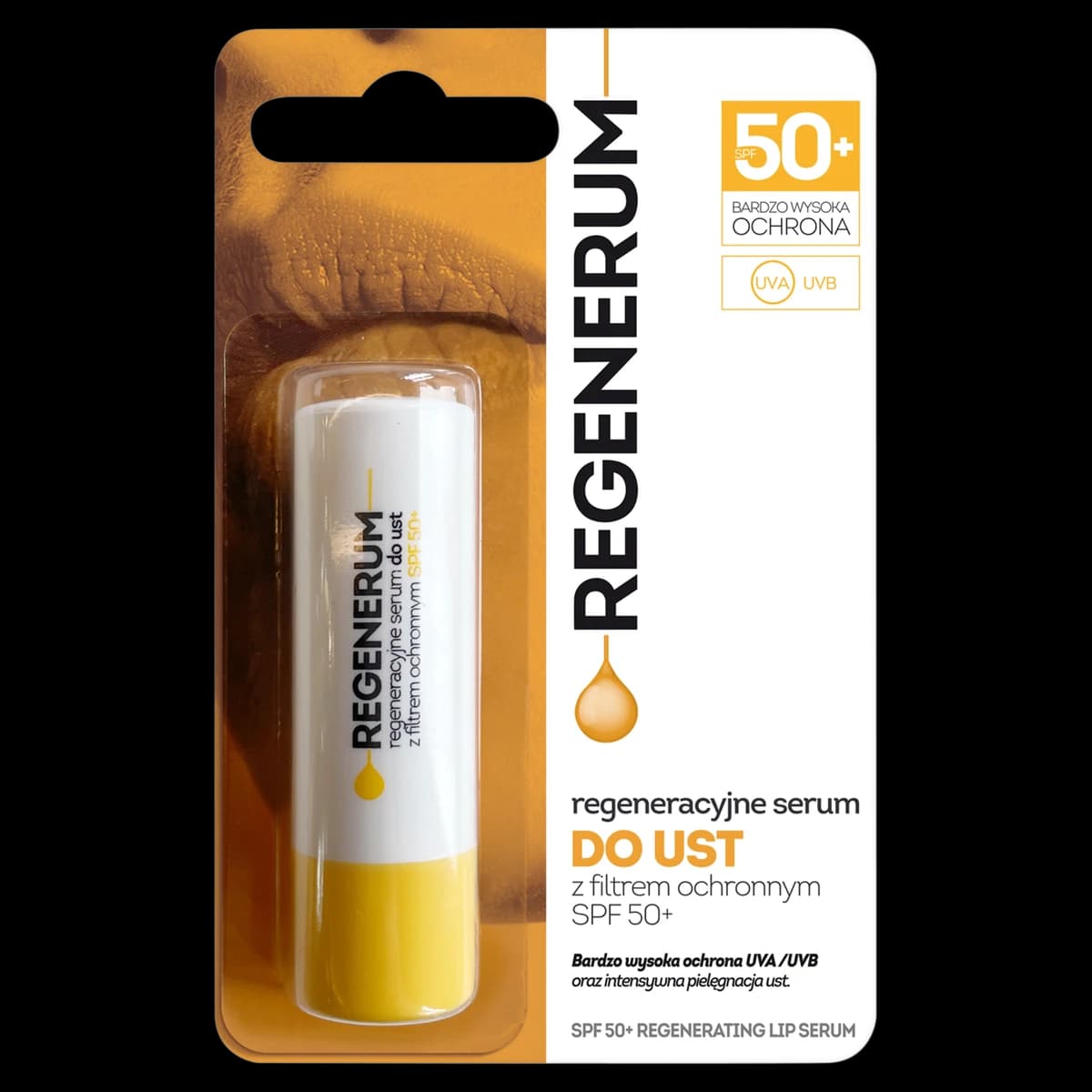 Regenerum regeneracyjne serum do ust z filtrem ochronnym SPF 50+