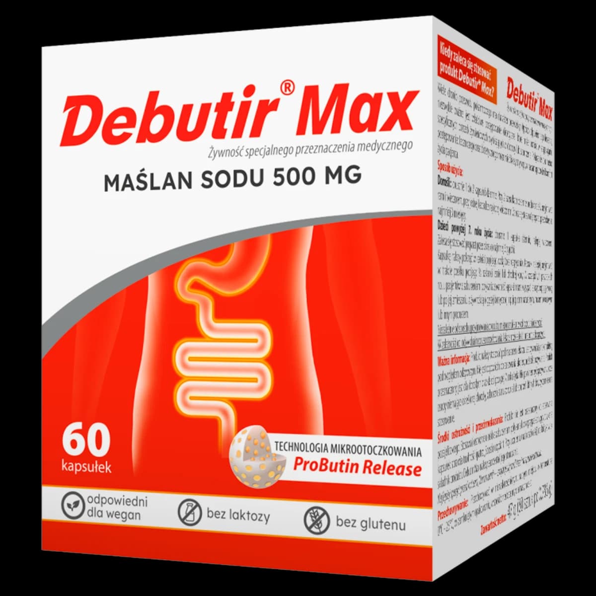 Debutir Max 500 mg 60 kaspułek