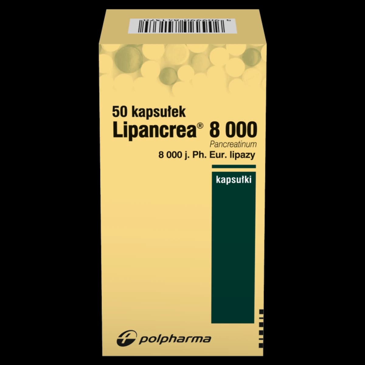 Lipancrea 8 000 j. Ph.Eur. 50 kapsułek
