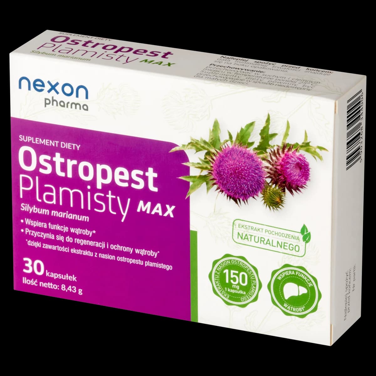 Ostropest Plamisty Max 30 kapsułek