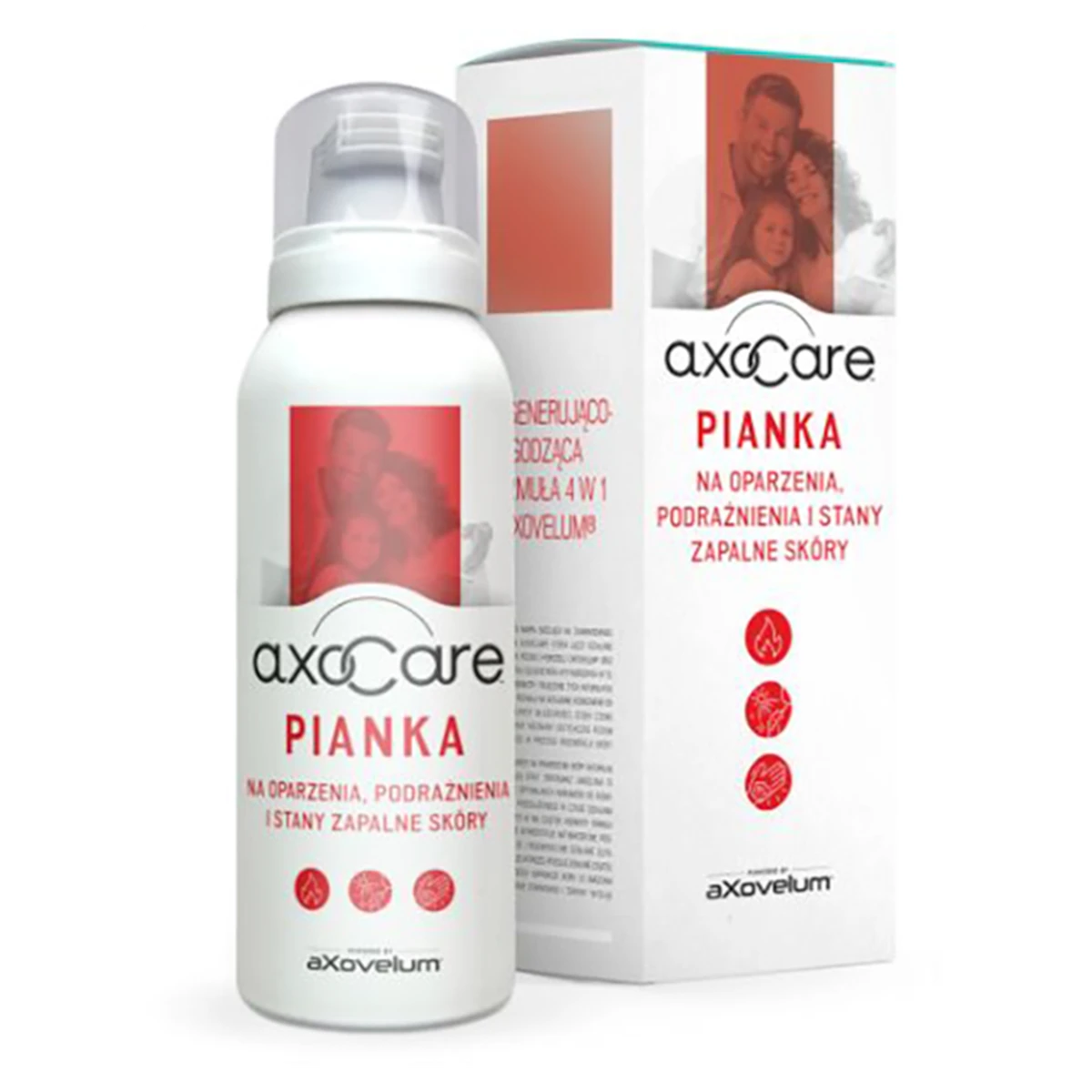 AxoCare pianka na oparzenia i stany zapalne skóry 85 ml