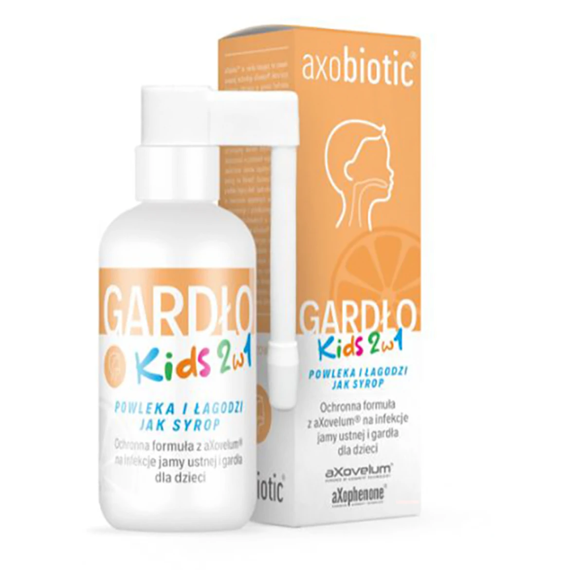 Axobiotic Gardło Kids 2w1 spray 30 ml