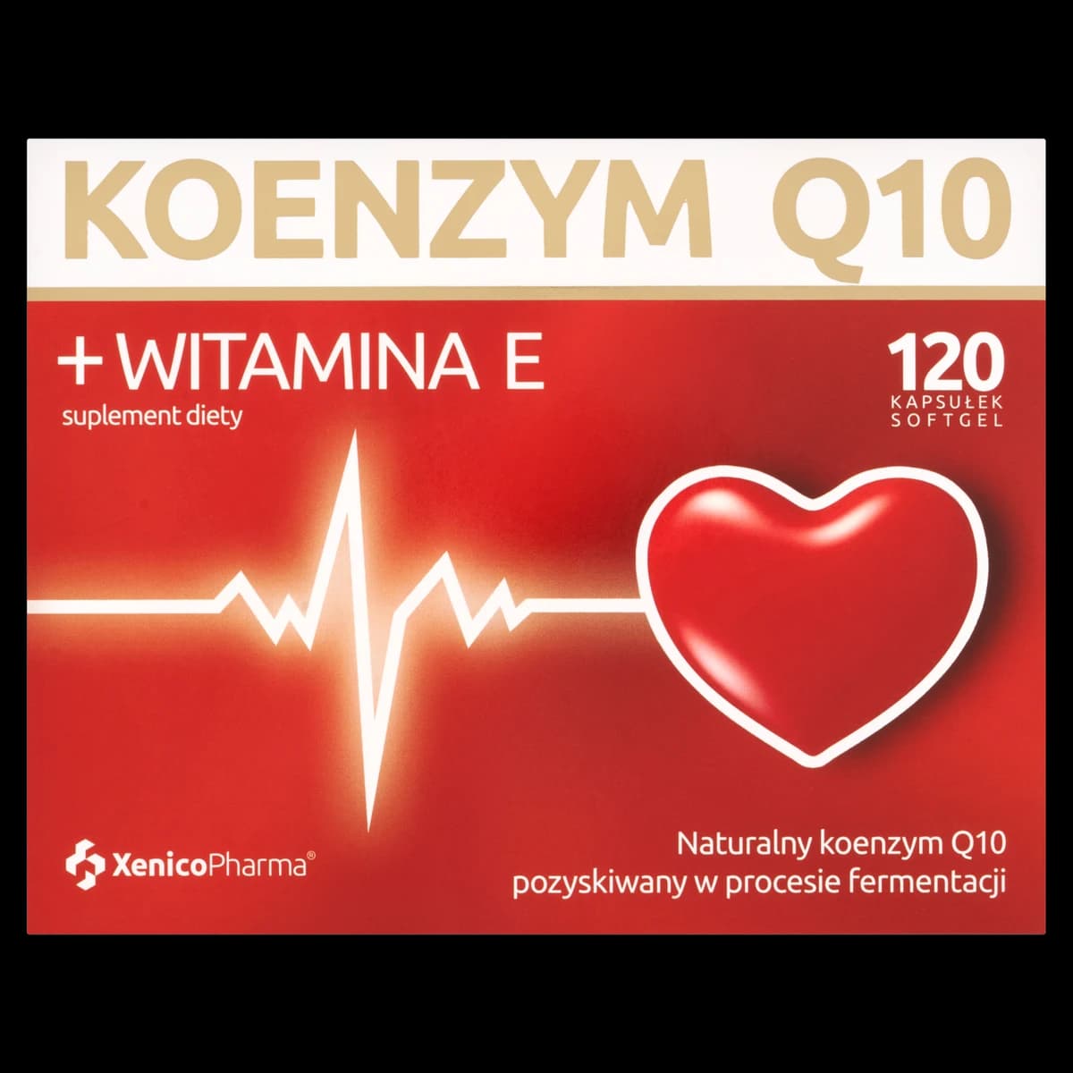 Koenzym Q10 + witamina E 120 kapsułek