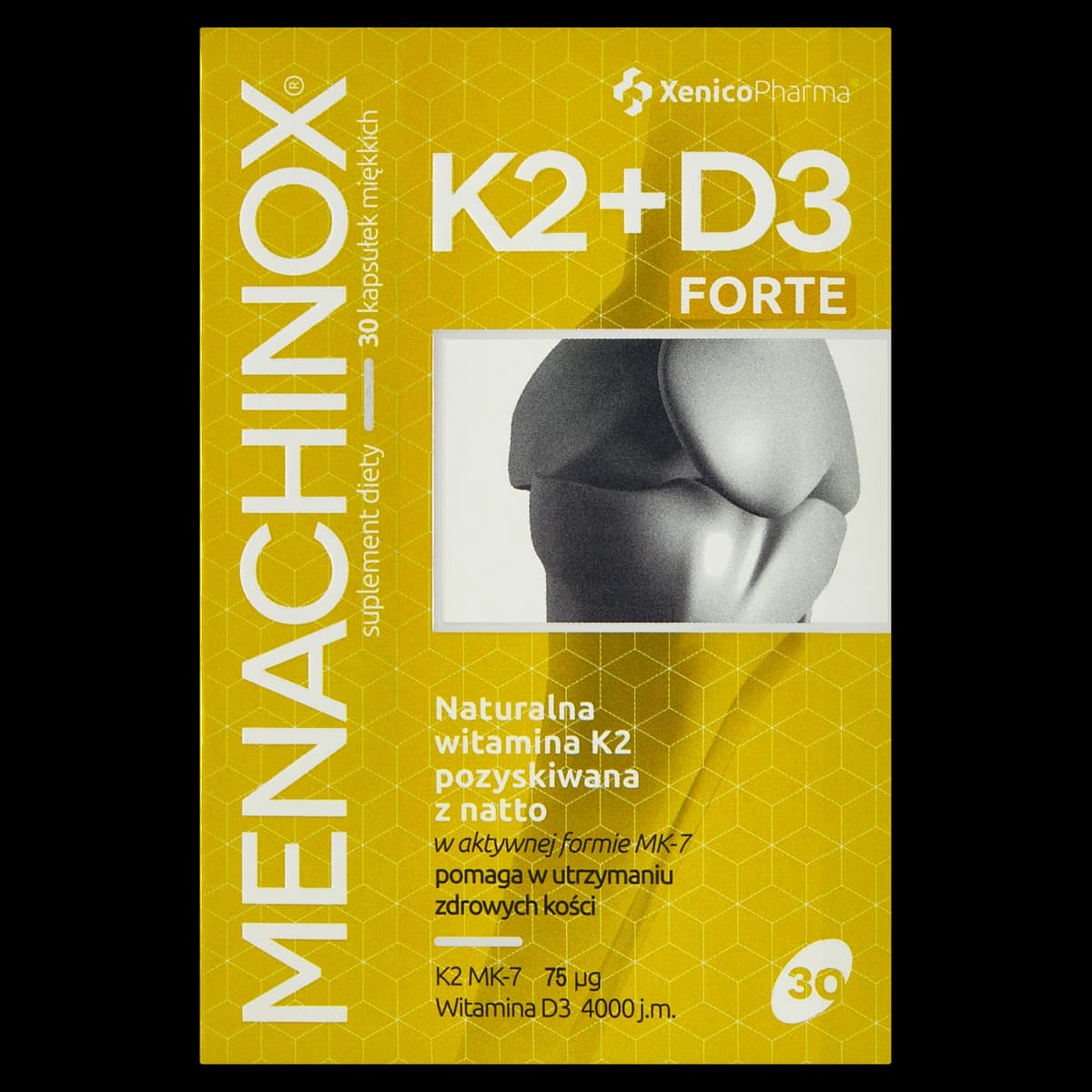 Menachinox K2 + D3 Forte 4000 IU 30 kapsułek