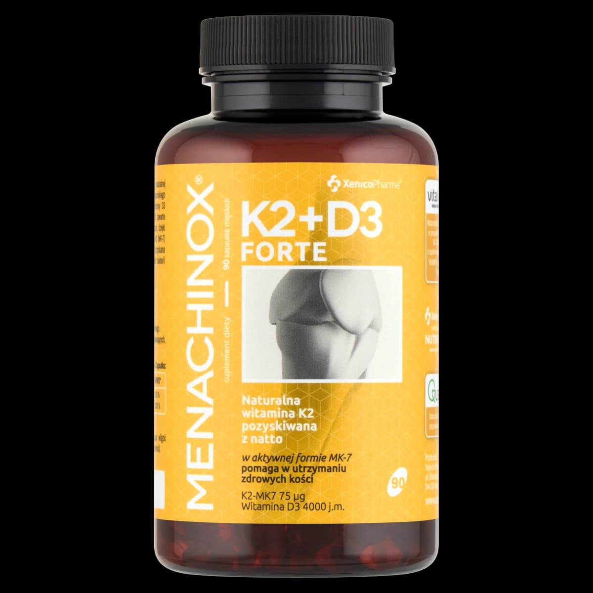 Menachinox K2 + D3 Forte 4000 IU 90 kapsułek