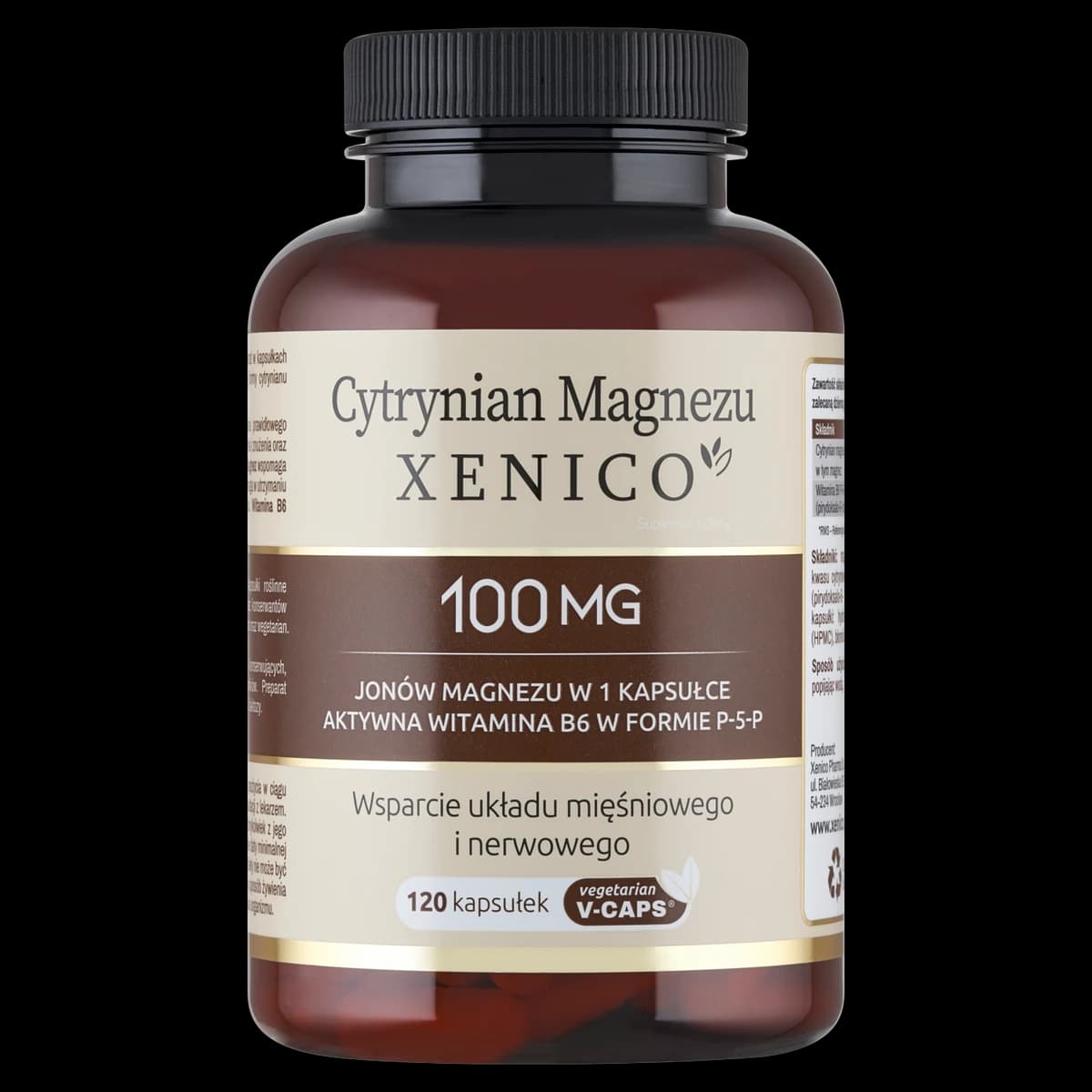 Xenico Cytrynian Magnezu 120 kapsulek