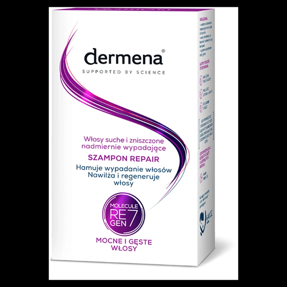 Dermena Repair szampon hamujący wypadanie do włosów suchych i zniszczonych 200 ml