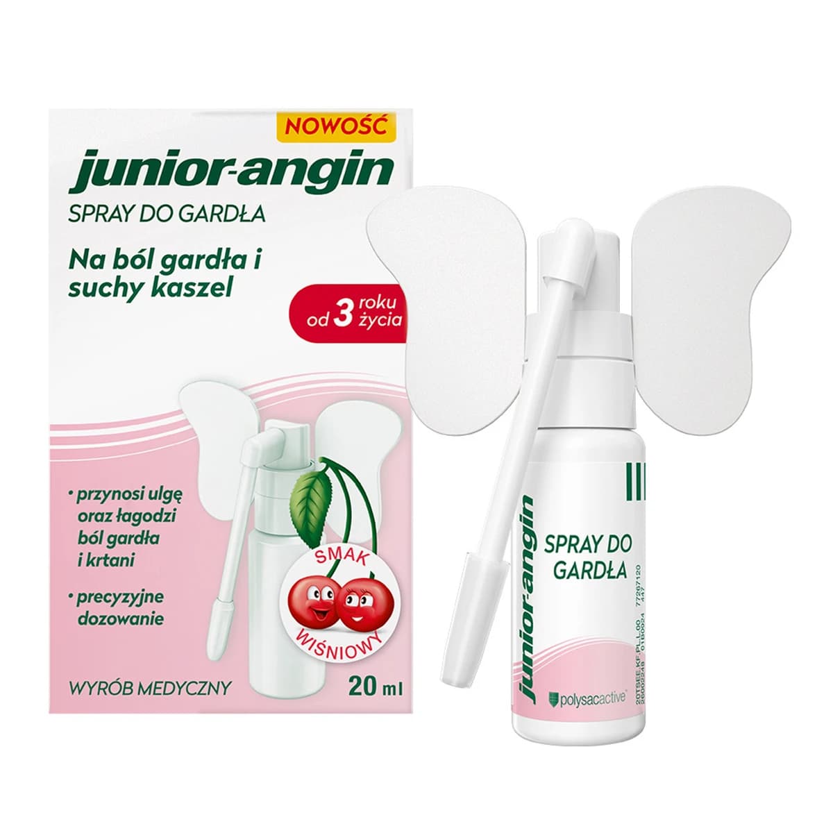 Junior-angin spray do gardła smak wiśniowy 20 ml