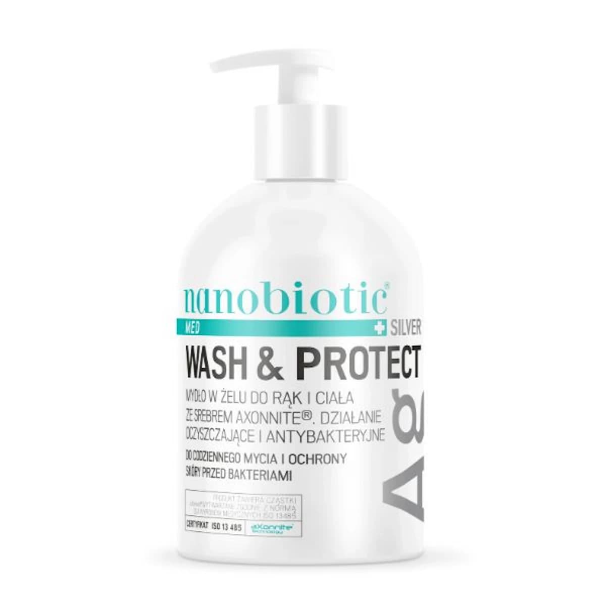 Nanobiotic Med Silver Wash & Protect mydło w żelu 500 ml