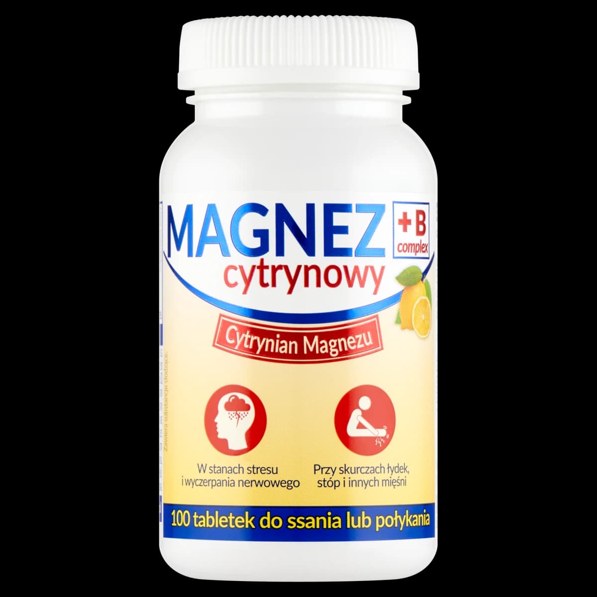 Magnez B Complex cytrynowy 100 tabletek