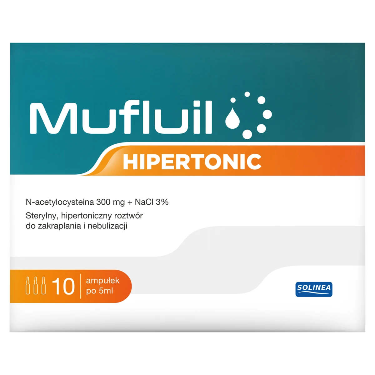 Mufluil Hipertonic roztwór do nebulizacji 10 ampułek po 5 ml