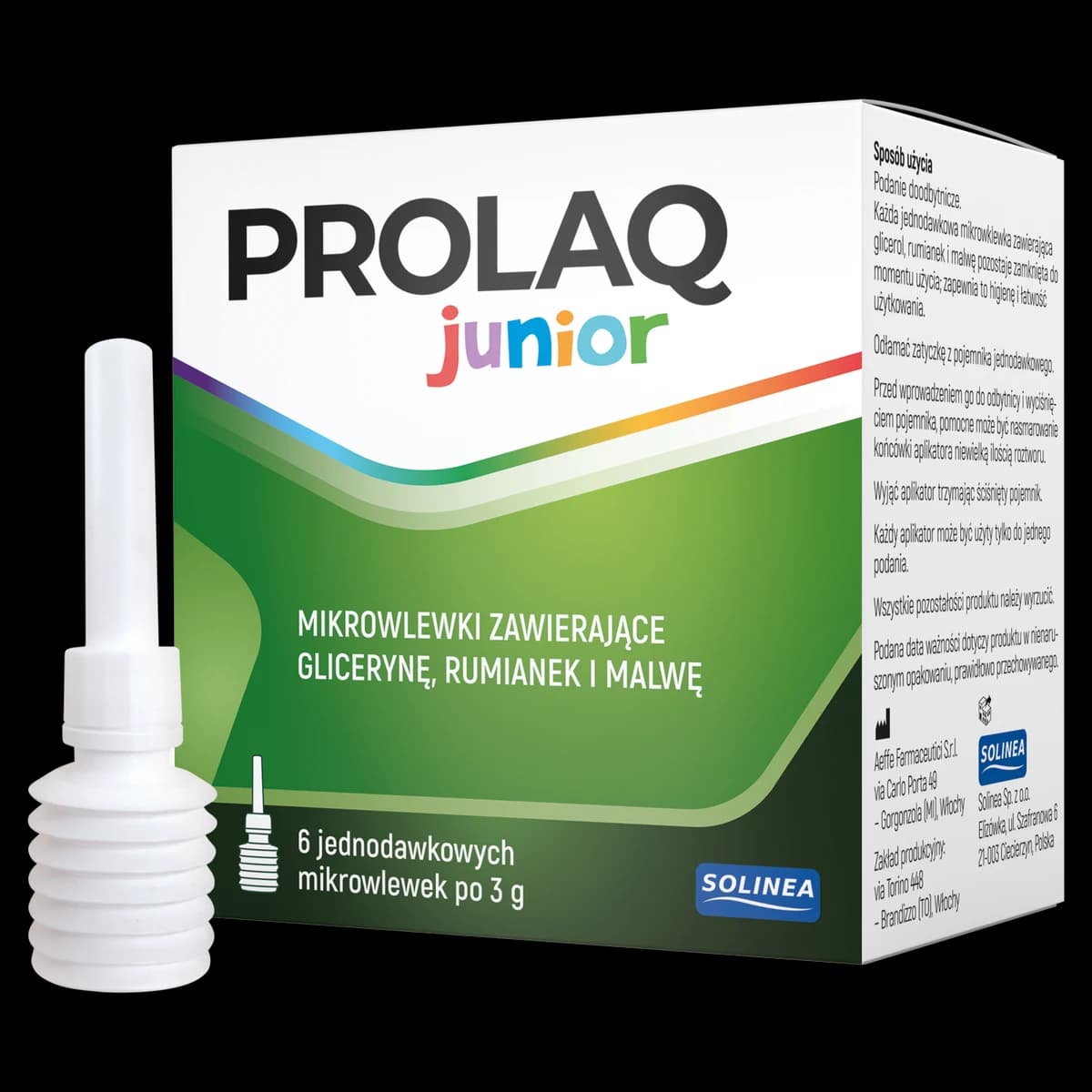 Prolaq Junior 6 mikrowlewek doodbytniczych