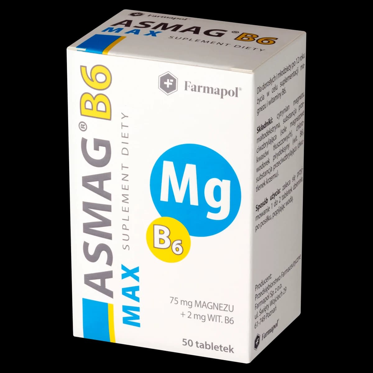 Asmag B6 Max 50 tabletek
