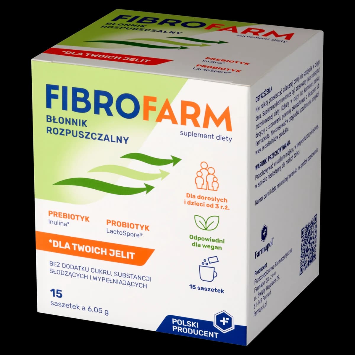 Fibrofarm błonnik rozpuszczalny 15 saszetek