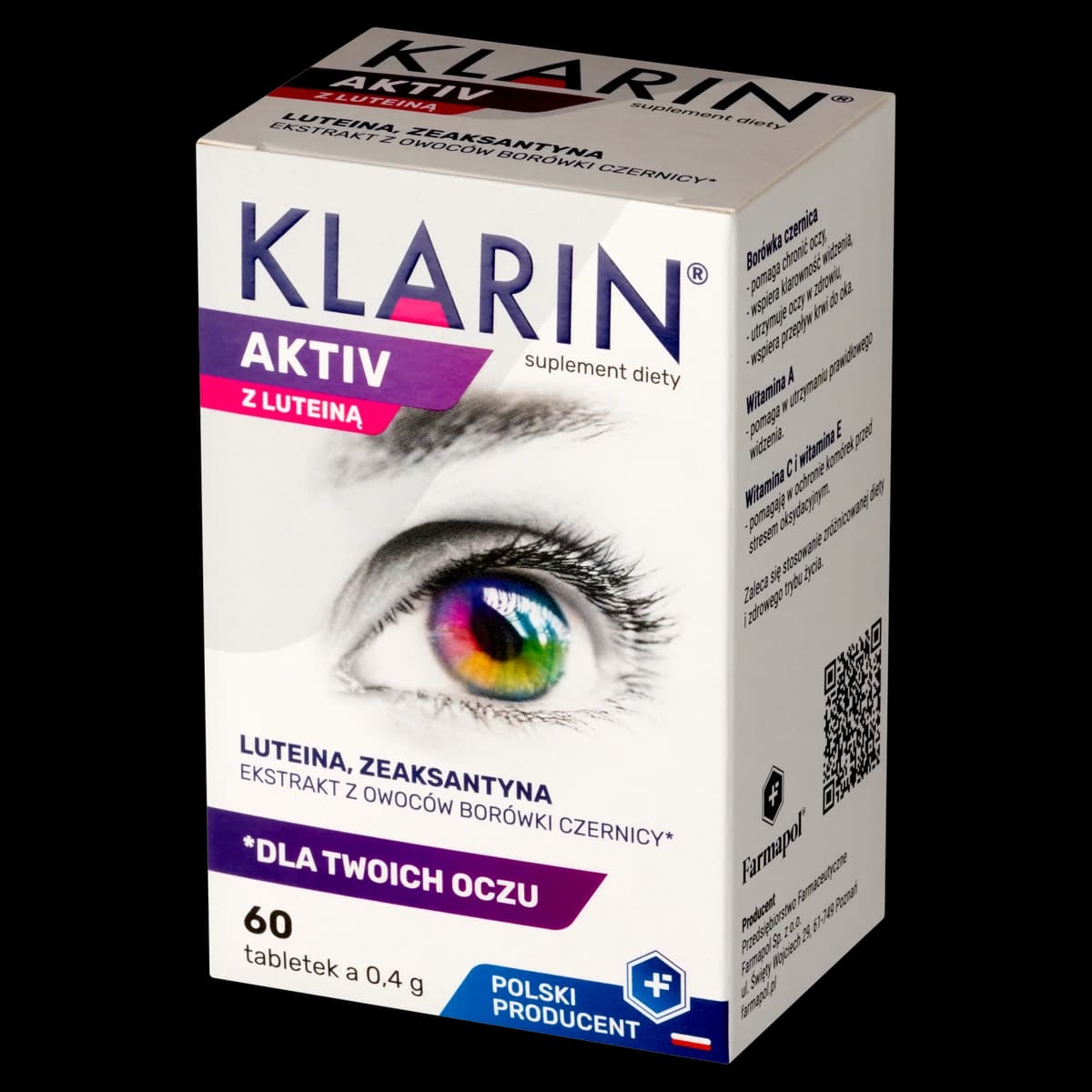 Klarin Aktiv z luteiną 60 tabletek