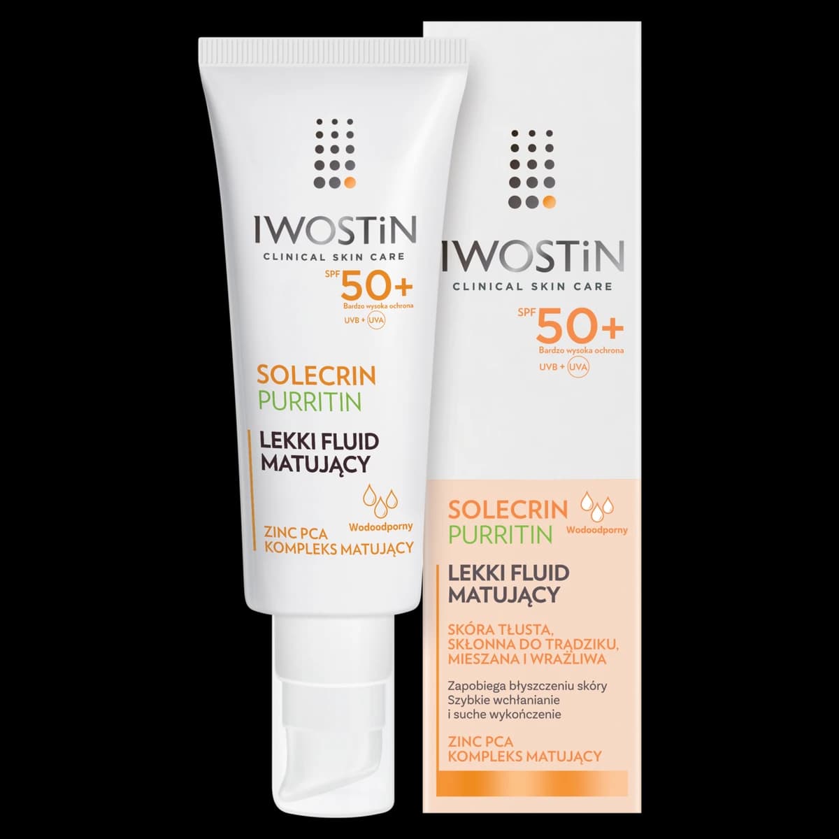 Iwostin Solecrin Purritin lekki fluid matujący SPF 50+ 40 ml