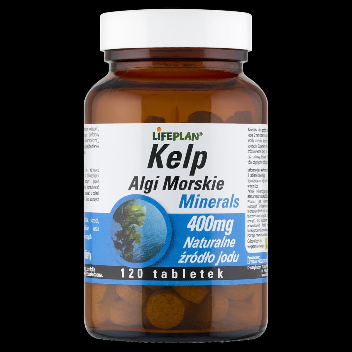 Lifeplan Kelp algi morskie 120 tabletek