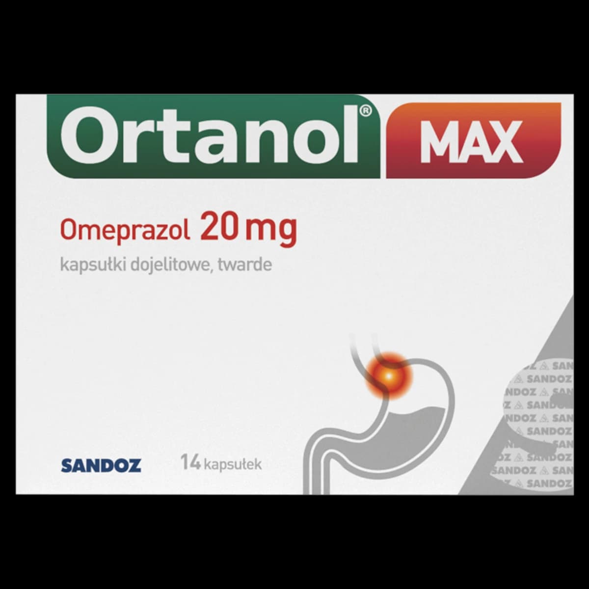 Ortanol Max 20 mg 14 kapsułek dojelitowych