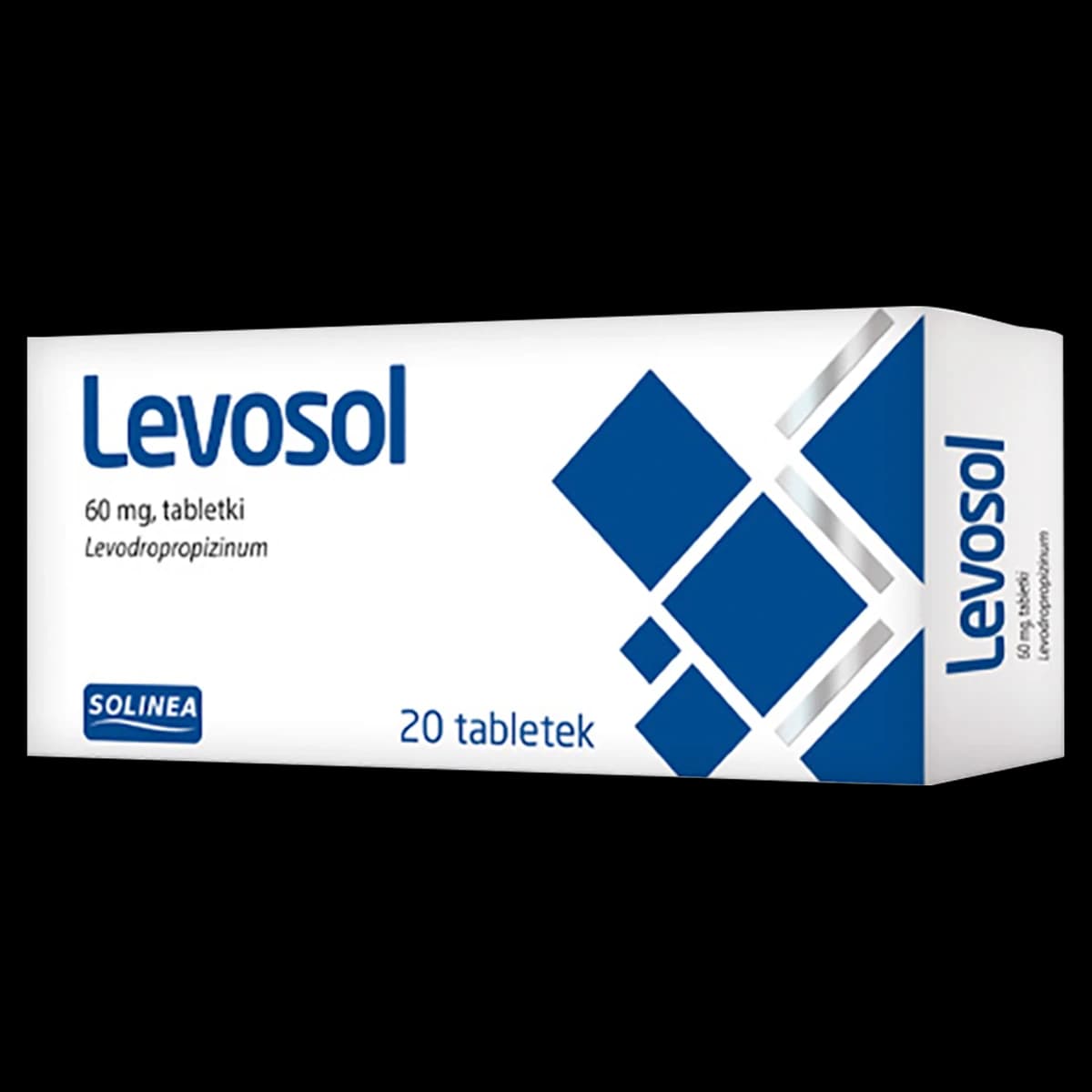 Levosol 60 mg na suchy kaszel 20 tabletek powlekanych
