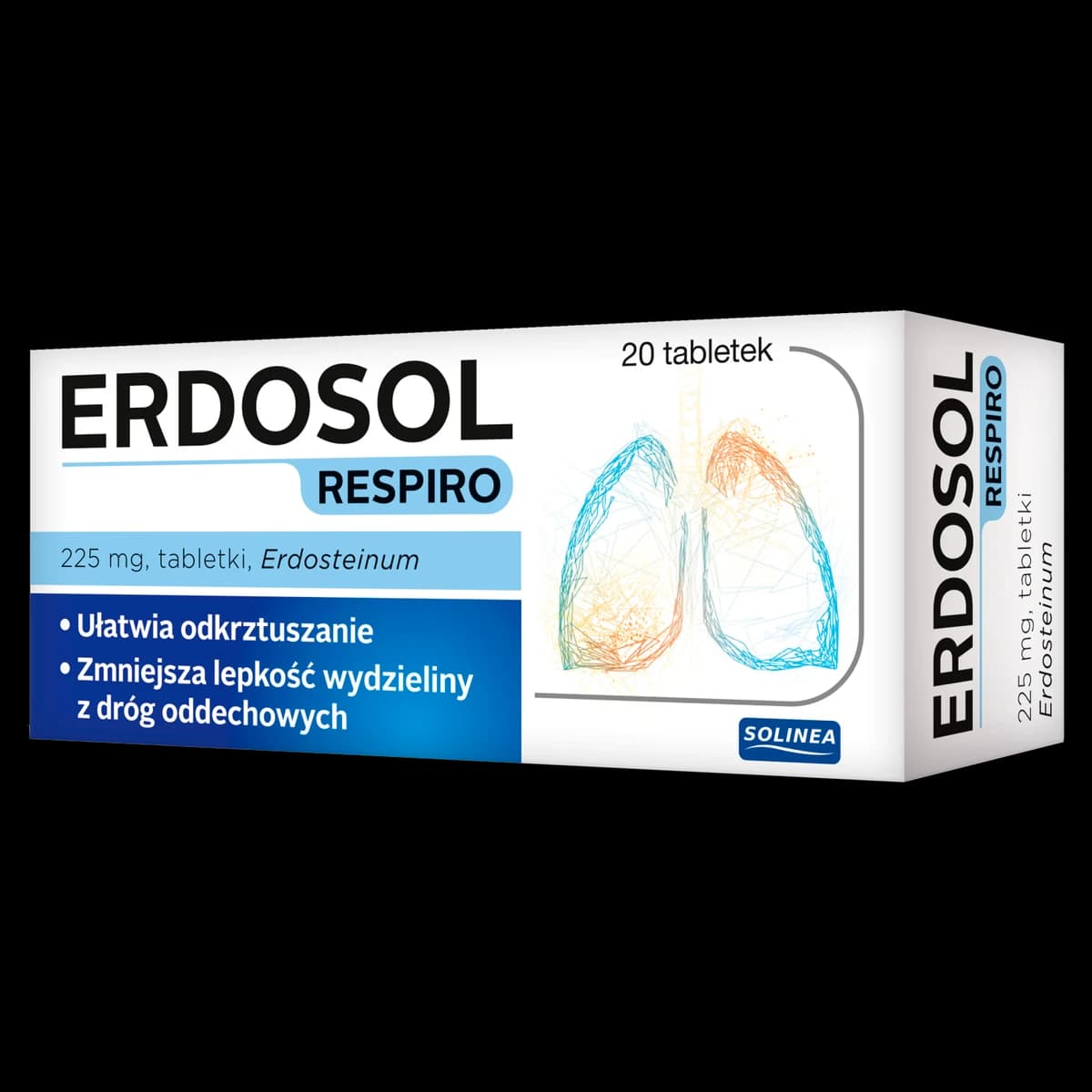 Erdosol Respiro 225 mg 20 tabletek