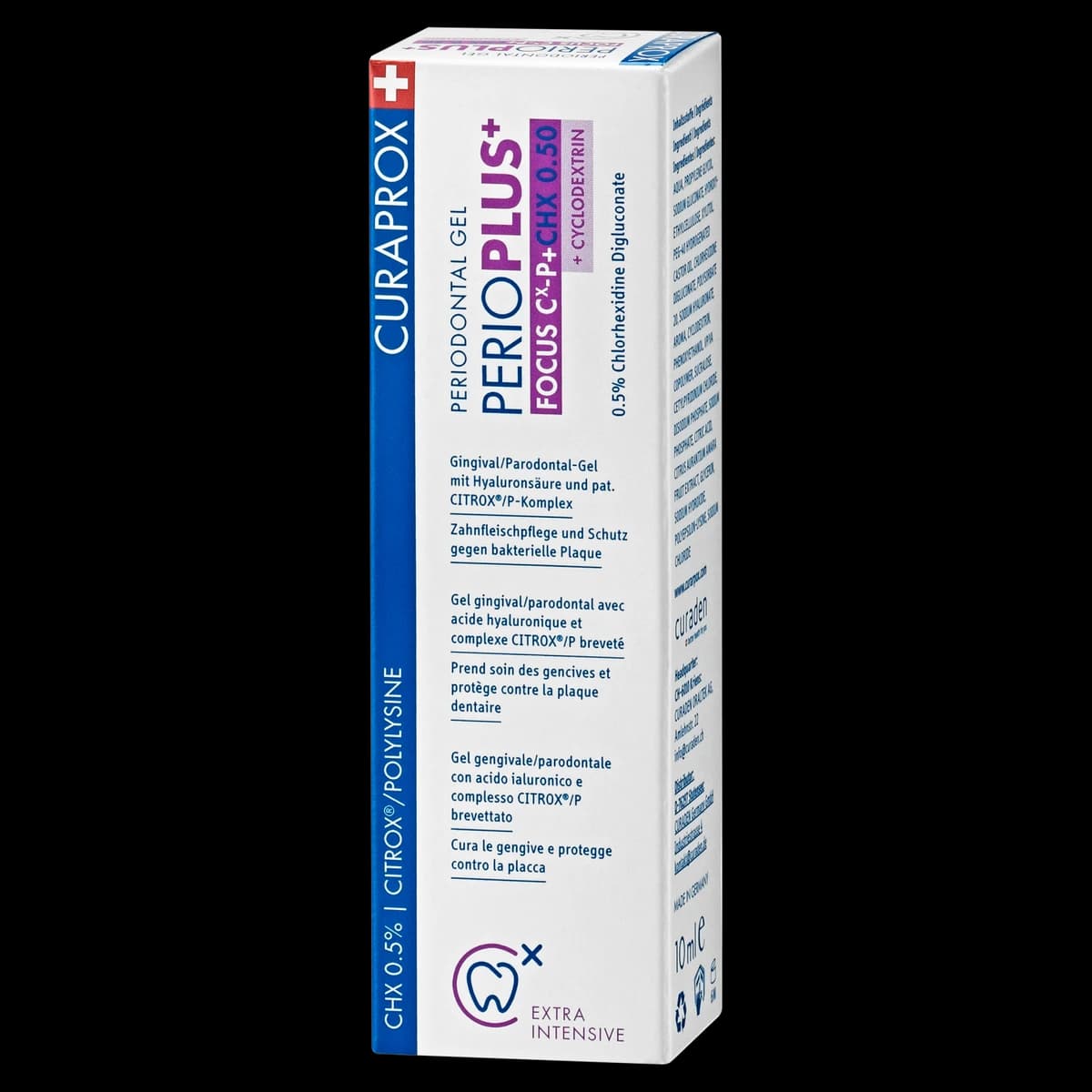 Curaprox perio plus+ focus żel z chlorheksydyną 0,5% 10 ml