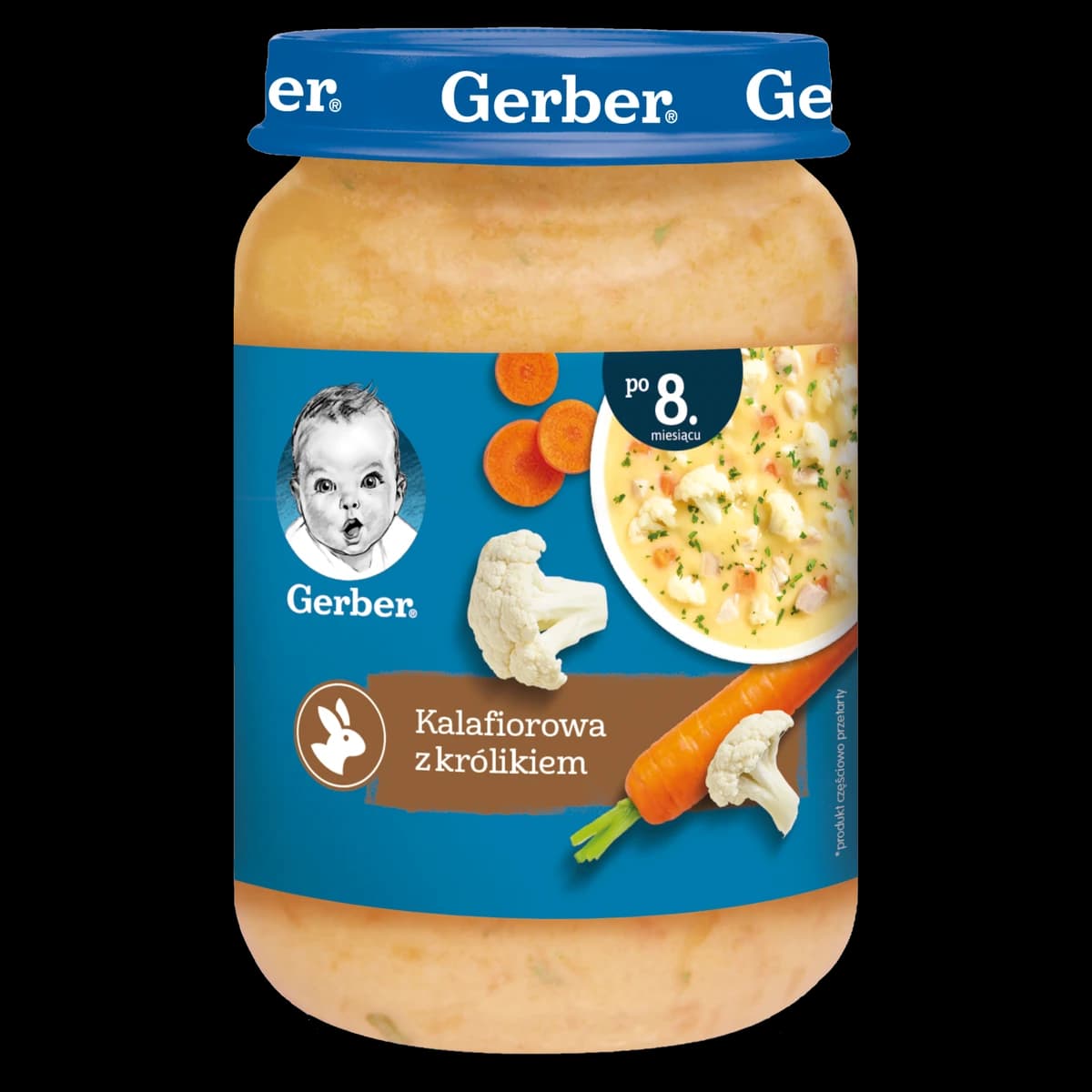 Gerber kalafiorowa z królikiem dla niemowląt po 8. miesiącu 190 g