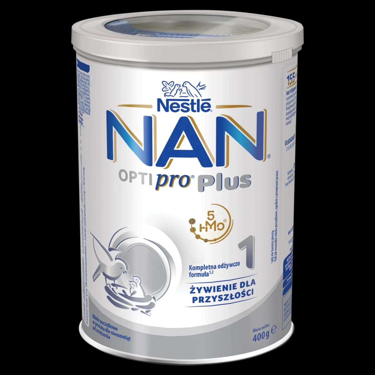 NAN OPTIPRO Plus 1 Mleko początkowe w proszku dla niemowląt od urodzenia 400 g