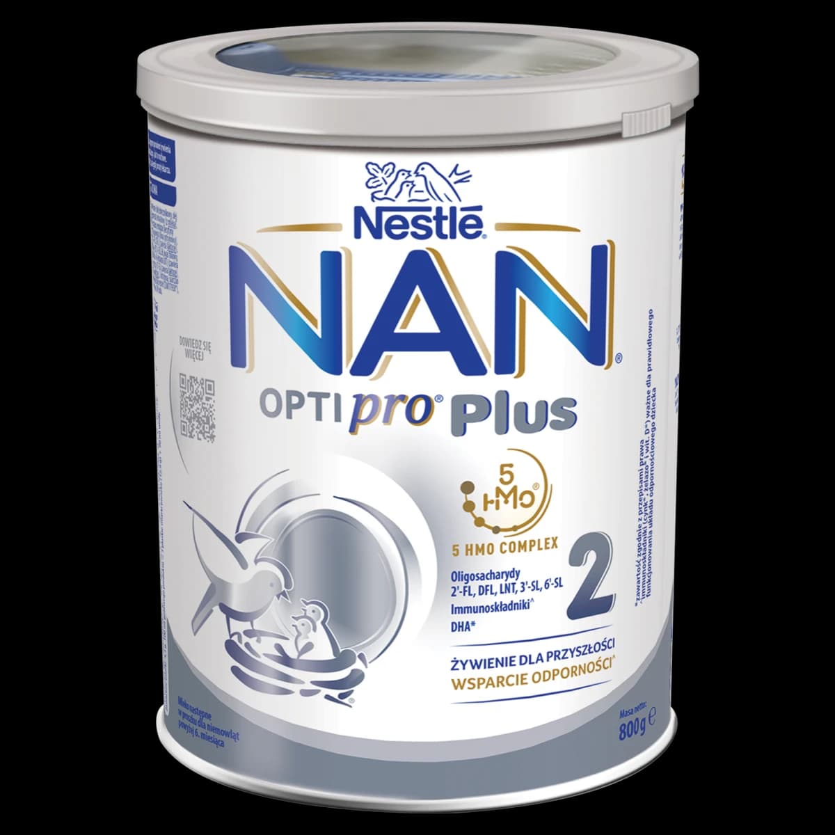 NAN OPTIPRO Plus 2 Mleko następne dla niemowląt powyżej 6. miesiąca 800 g