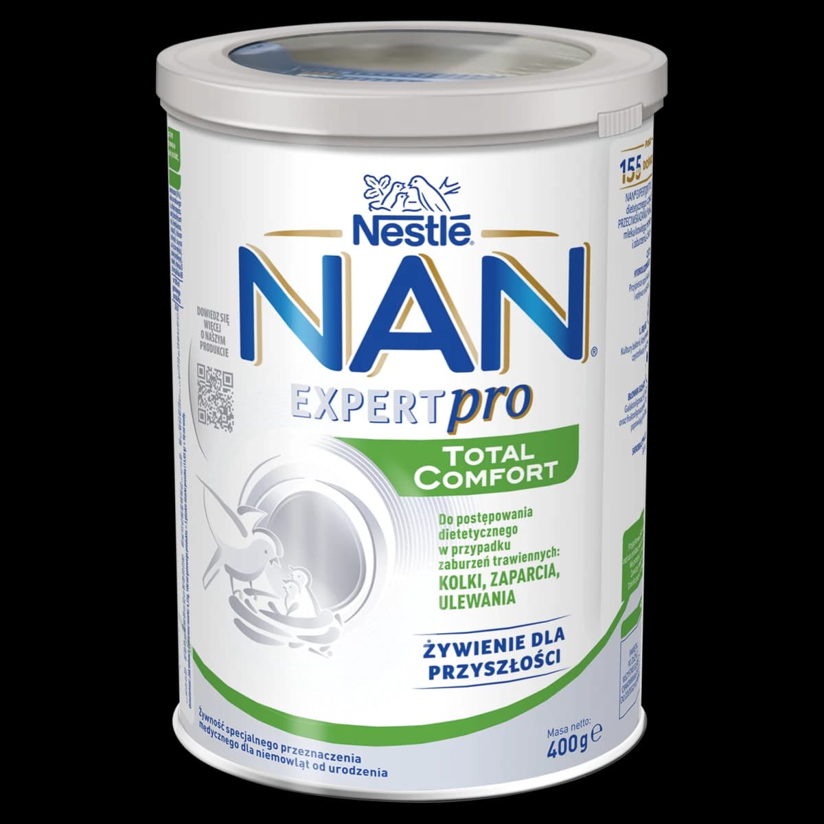 NAN EXPERTPRO Total Comfort Żywność specjalnego przeznaczenia medycznego dla niemowląt 400 g