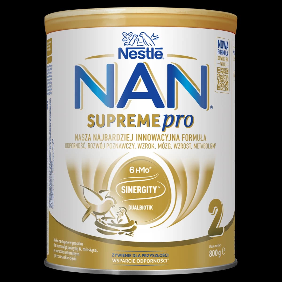 NAN SUPREMEPRO 2 Mleko następne w proszku dla niemowląt powyżej 6. miesiąca 800 g