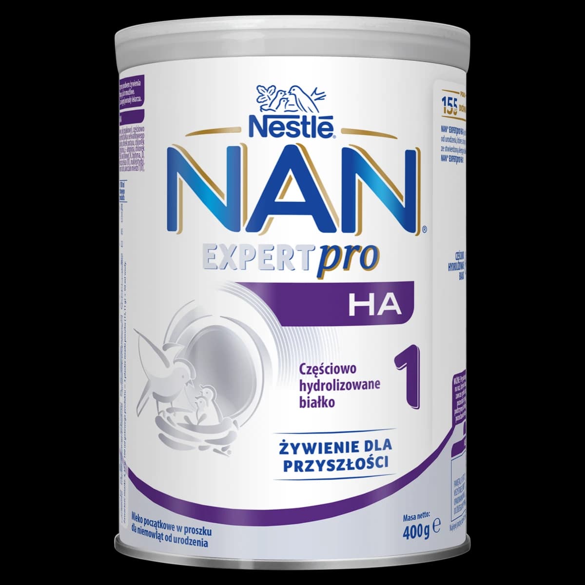 NAN EXPERTPRO HA 1 mleko początkowe w proszku dla niemowląt od urodzenia 400 g