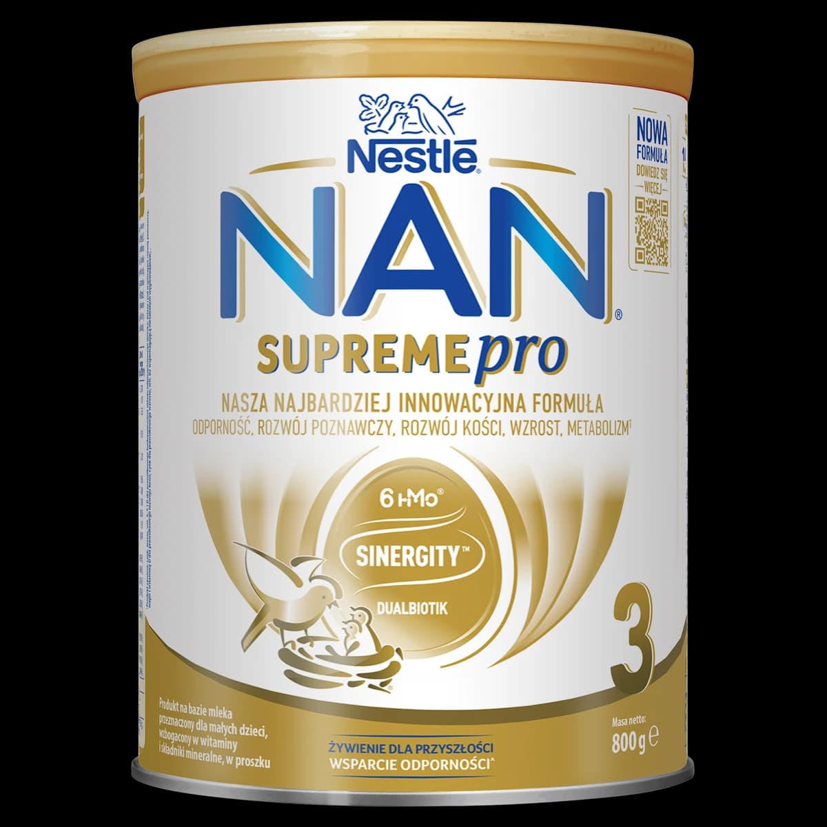 NAN SUPREMEPRO 3 Produkt na bazie mleka przeznaczony dla małych dzieci 800 g