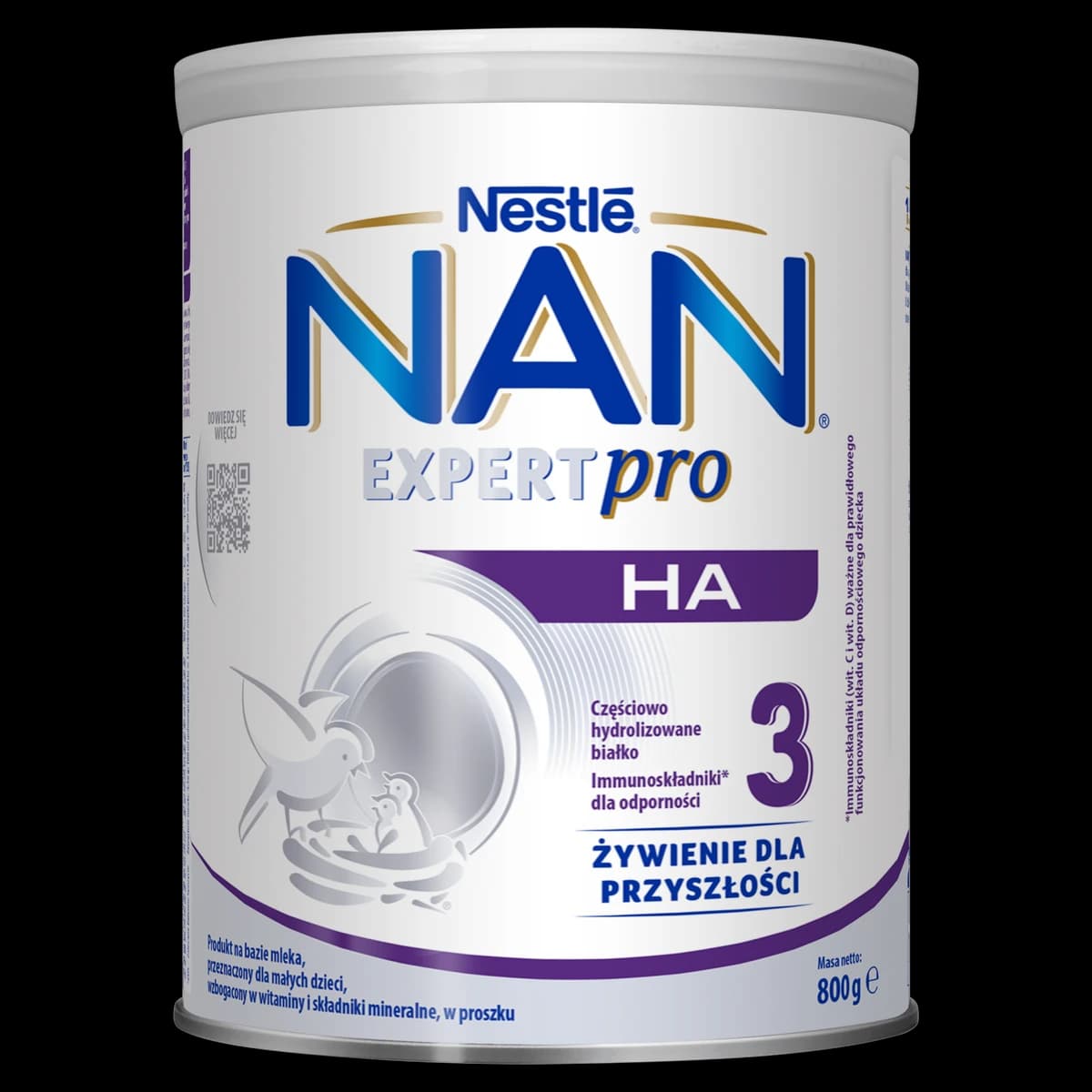 NAN EXPERTPRO HA 3 Produkt na bazie mleka dla małych dzieci 800 g