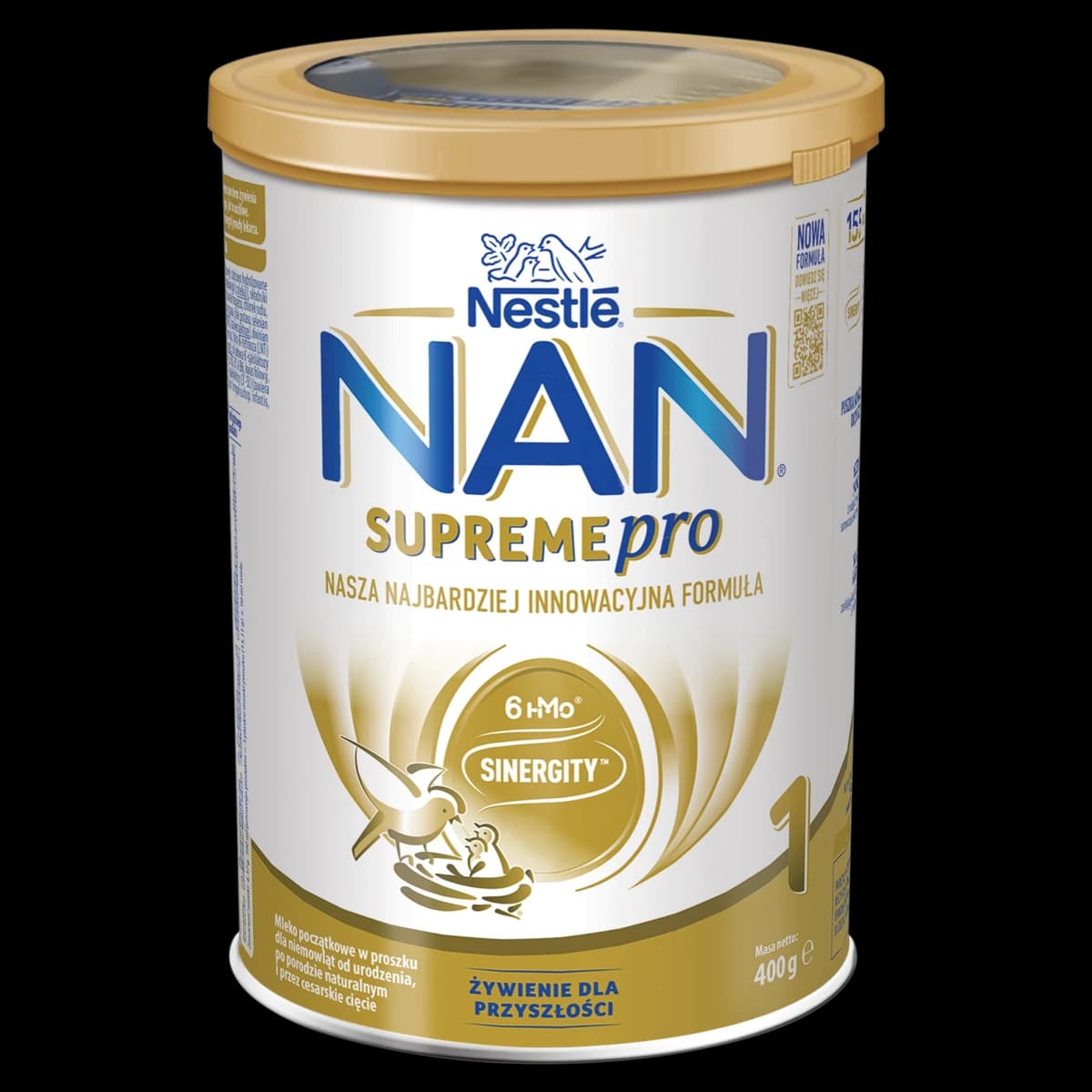 NAN SUPREMEPRO 1 Mleko początkowe w proszku dla niemowląt od urodzenia 400 g