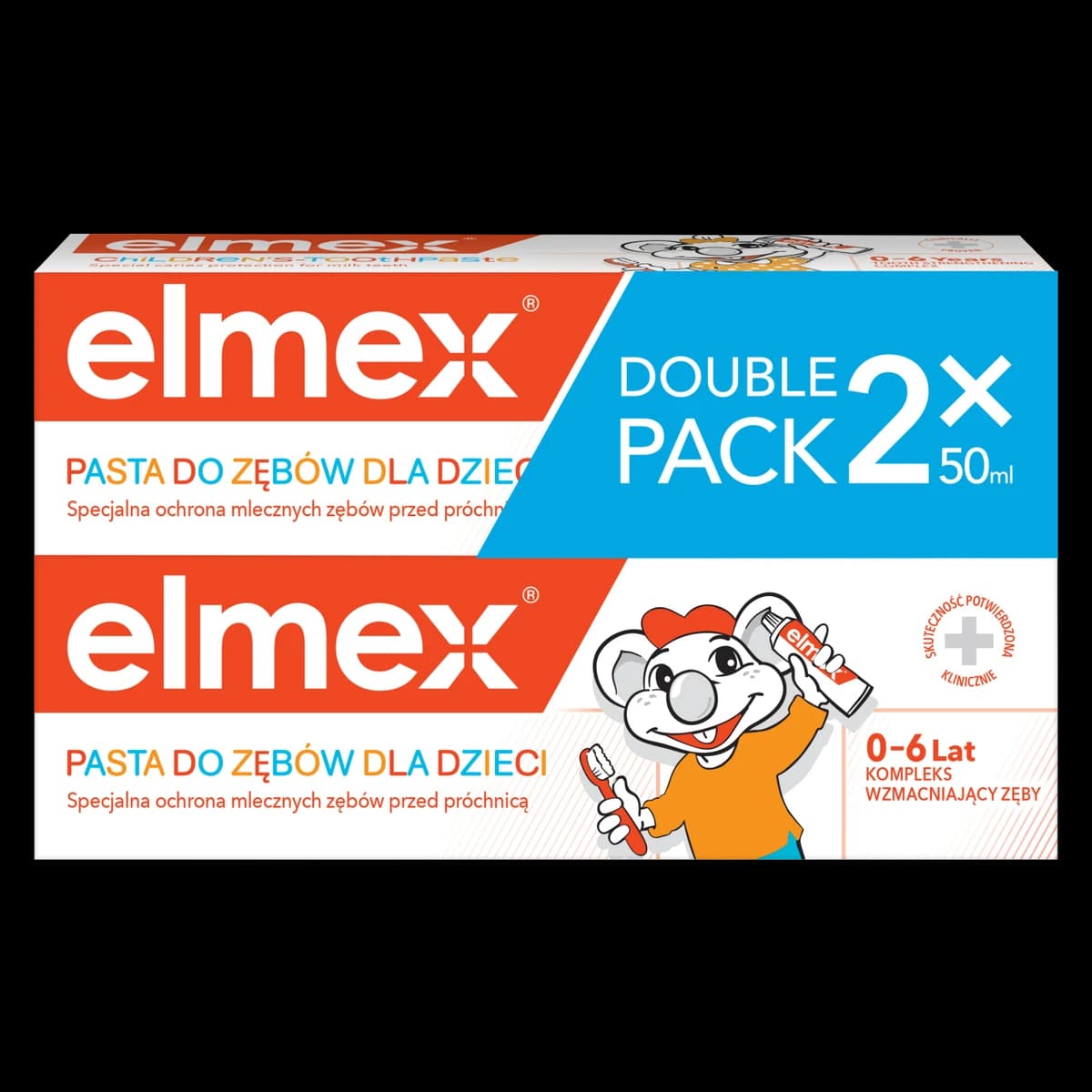 Elmex dla dzieci 0-6 lat pasta do zębów z zawartością fluoru 1000ppm