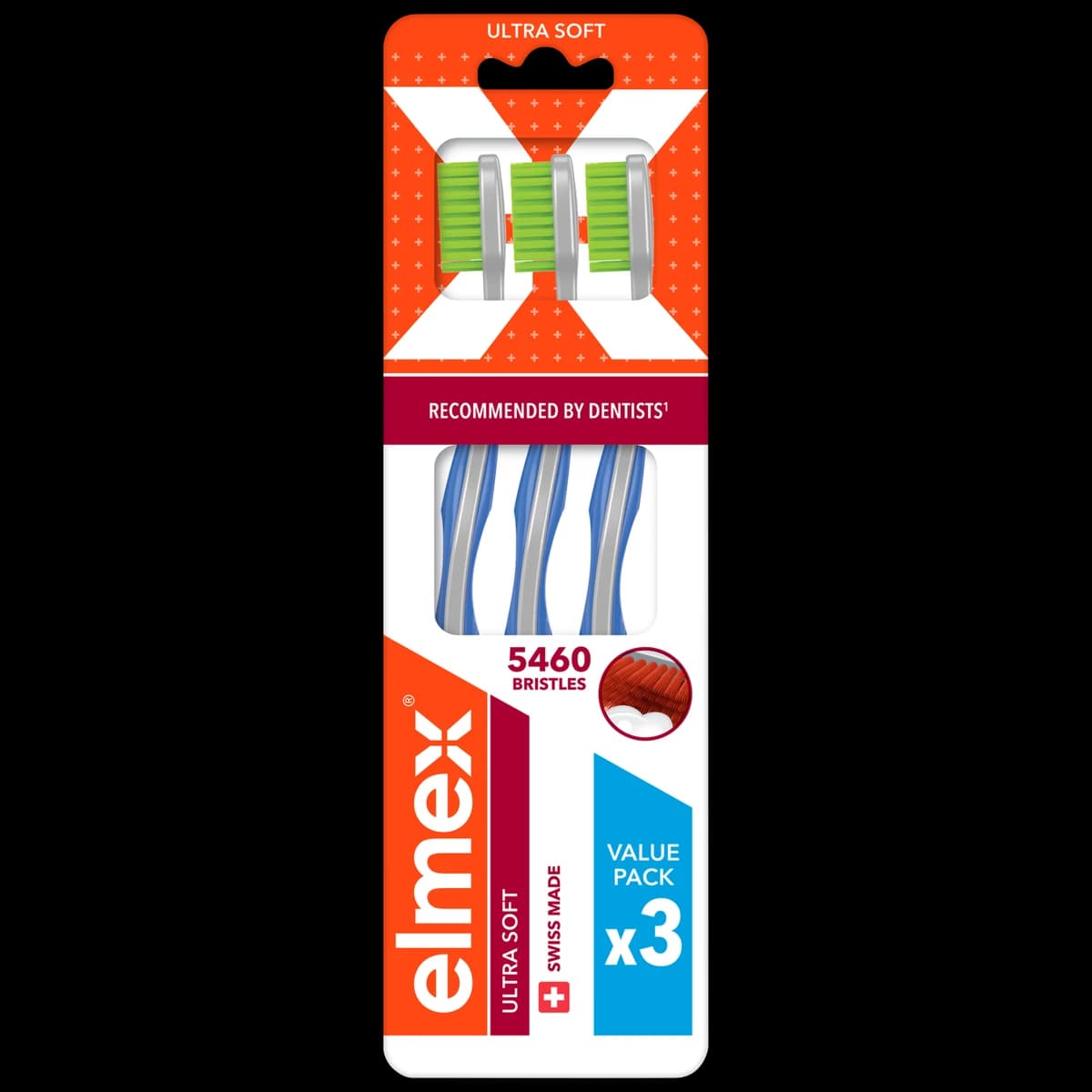 Elmex ULTRA SOFT Szczoteczka do zębów bardzo miękka SOFT 3 szt.