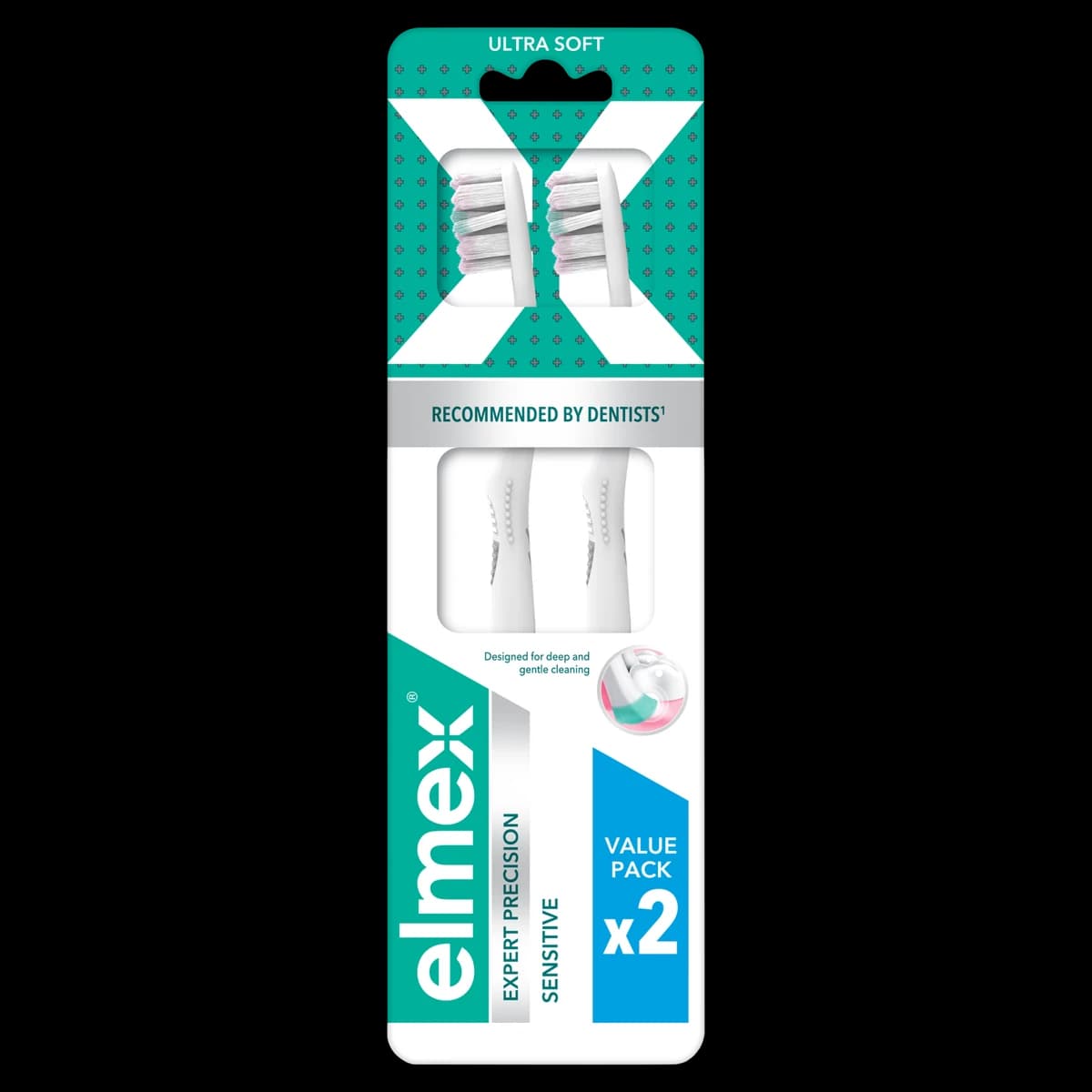 Elmex Sensitive Expert Precision ultra soft szczoteczka do zębów 2 sztuki