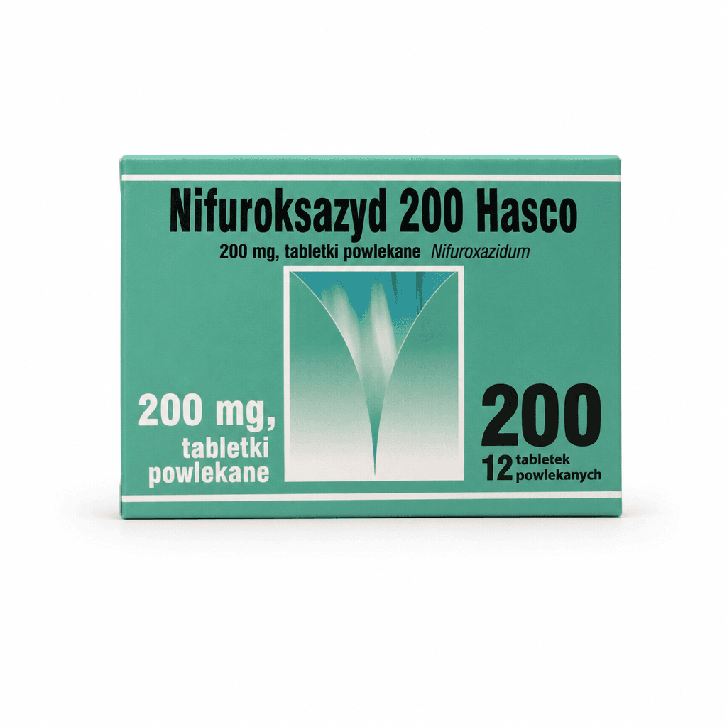 Nifuroksazyd 200 Hasco 12 tabletek