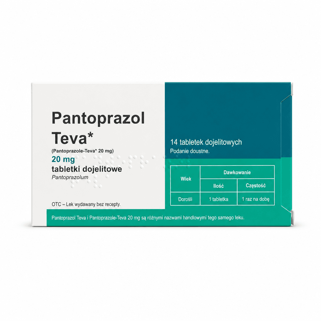 Pantoprazol Teva 14 tabletek Delfarma