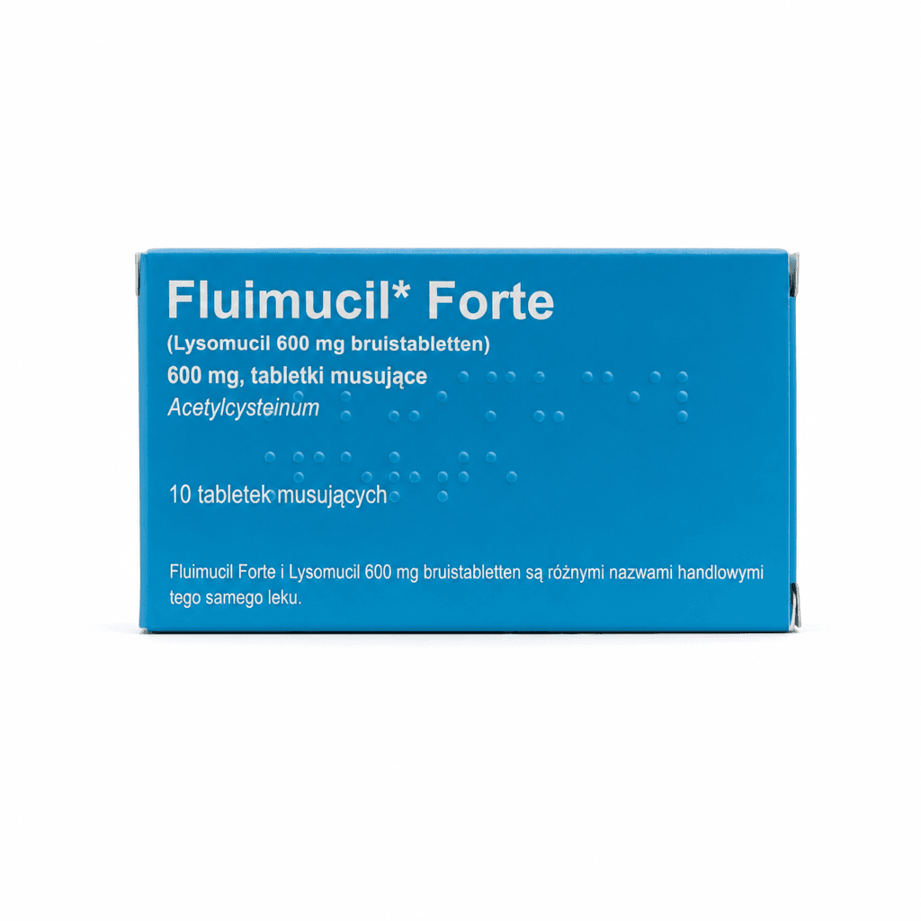 Fluimucil Forte 600 mg 10 tabletek musujących