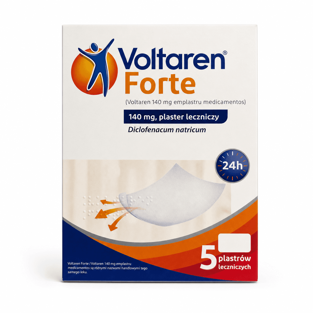 Voltaren Forte 140 mg 5 plastrów leczniczych